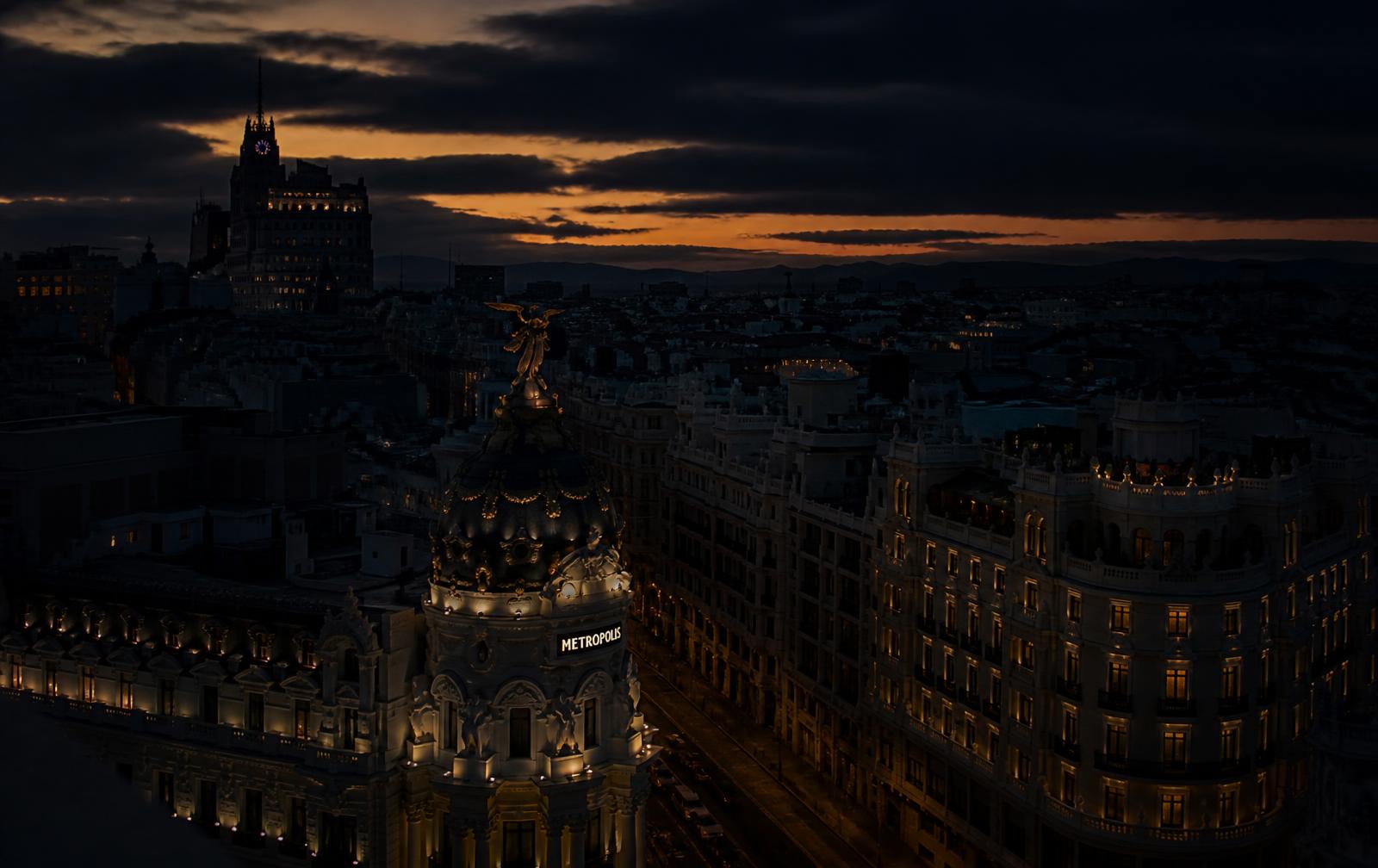 Madrid at dusk